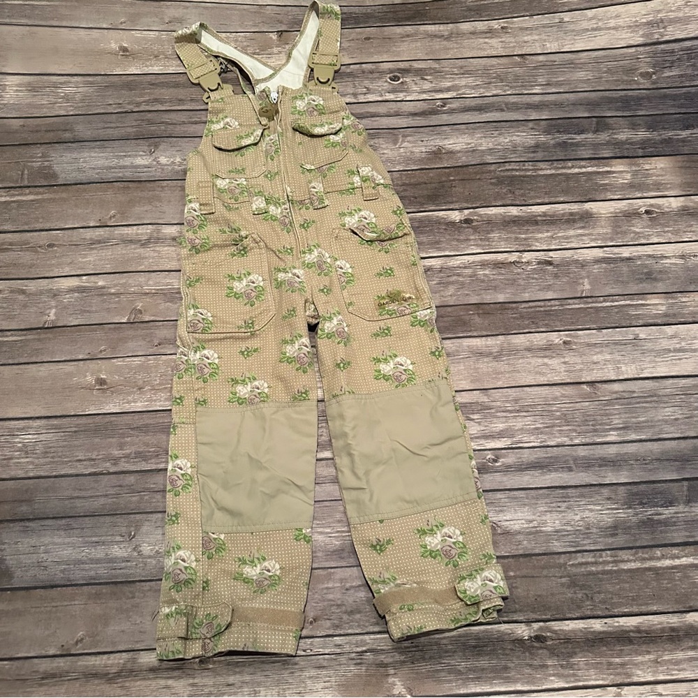 Garden girl floral overalls
